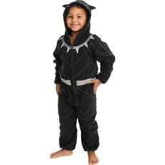 Fleece Overalls Cuddle Club Cozy Fleece Bunting - Black Panther