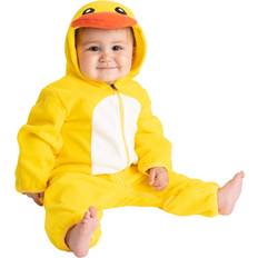 Jumpsuits Cuddle Club Fleece Baby Bunting Infant Bodysuit Kids Hooded Romper Duck 12-18 Months