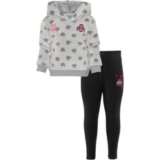 Children's Clothing Outerstuff Girls Preschool Gray/Black Florida State Seminoles Heart to Heart Hoodie & Leggings Set