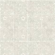 Wallpapers Nuwallpaper Grey Provincial Tile Peel and Stick Grey