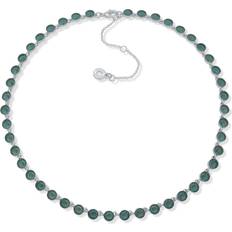 Beige - Women Necklaces Anne Klein 16IN Silver Collar Necklace - Silver Tone