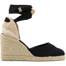 Castañer Carina Wedge Sandal Bomuld - Black