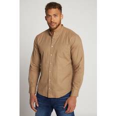 JP1880 JP 1880 Herren große Größen Übergrößen Menswear L-8XL Leinenmixhemd, Langarm, Stehkragen, Modern Fit Sand 790394328-6XL