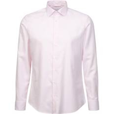 Seidensticker Business Shirt Slim Long Sleeve Kentcollar Uni Mand Langærmede Skjorter hos Magasin Pink