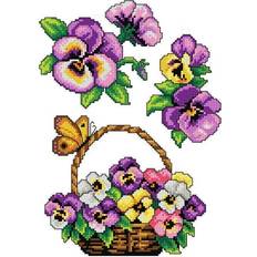 Yarn & Needlework Supplies Violas 100CS Counted Cross-Stitch Kit