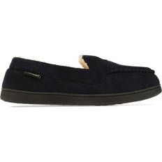 Blue - Men Moccasins Lyle & Scott Mens And Aspen Moccasin Slipper in Navy Textile