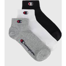 Champion Underwear Champion Grey/White/Black 3pk Quarter Socks