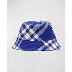 Burberry Hoofddeksels Burberry Check Bucket Hat - Cappelli Blu