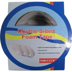 Securefix Direct SFZZDST01/3 Double Sided Foam Tape 2500x19mm