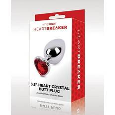 Whipsmart Whipsmart Heartbreaker 3.5 Heart Crystal Butt Plug Red