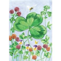 Blue Flags Toland Home Garden 110014 Clover & Bee