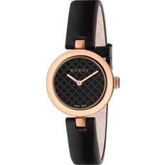 Gucci Orologi Gucci Diamantissima 27 mm dames vergulde messing/leer Eén maat Zwart