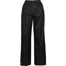 Women Trousers & Shorts Trespass Women's Womens Quikpack Packable Waterproof Overtrousers Black 22/20/20/32in