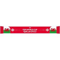 Bianco Sciarpe Wales World Cup 2022 Jacquard Knitted Winter Scarf