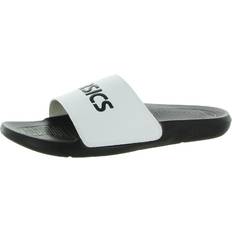 Asics Laced Slides Asics Womens AS003 Faux Leather Slip-On Pool Slides