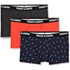 Orange Sous-vêtements pour hommes Urban Classics Boxers - Grandes Tailles - Noir