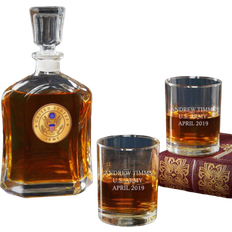 Whiskey Carafes Home Wet Bar Army Personalized Argos 3 Whiskey Carafe 24fl oz 3pcs