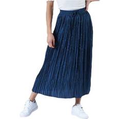 Viscose Jupes Only Liva Plisse Skirt Blue Female