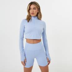 USA Pro Quarter Zip Cropped Jacket - Brunera Blå