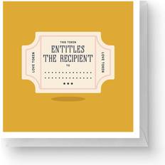 Festprodukter By IWOOT Love Token Square Greetings Card 14.8cm x 14.8cm
