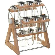 Bamboo 15 Wheel Spice Rack