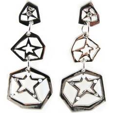 Noa Starry Night Earrings - Silver/Transparent