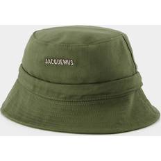 Femme - Toile Accessoires Jacquemus Logo Bucket Hat - Khaki