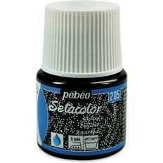 Pebeo Hobbyartikler Pebeo Setacolor Fabric Paint- Onyx, Glitter, 45ml Bottle