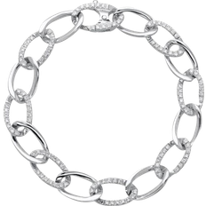 Chain Bracelet - Silver/Diamonds