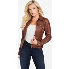 Leather Jackets Guess Factory Jayna Faux-Leather Jacket