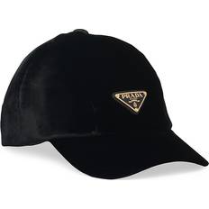 Prada cap Prada Velvet Baseball Cap Black