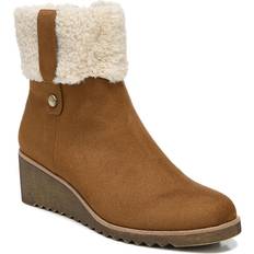 Thong Ankle Boots LifeStride Womens Zurich Microsuede Faux Fur Ankle Boots