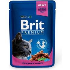 Brit Premium Br.cat Pouches Chicken&Turkey Mokra Karma Dla Kota 100g