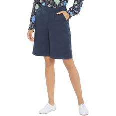 Checkered Shorts NYDJ Relaxed Bermuda Short - Navy