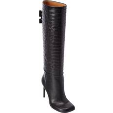 Off-White High Boots Off-White Allen Croc-Embossed Leather Knee High Boot -