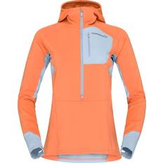 Oransje - Treningsklær Gensere Norrøna Women's Senja Warm1 Hood, Flamingo