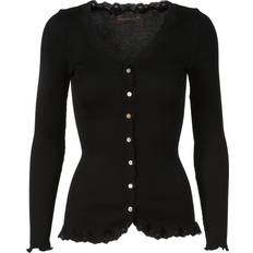 Dame - Slim Cardigans Rosemunde Vintage Lace Cardigan - Black