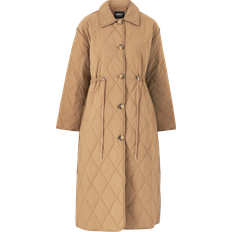 Only Naya Quilted Long Coat Damer Størrelse: Sand/Beige