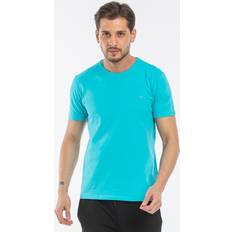 Slazenger Herr T-shirts Slazenger T-shirt Türkis Regular Fit für Herren