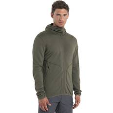 Icebreaker Merino 560 Realfleece Elemental II LS Zip Hood Men ulltröja Loden-IB069