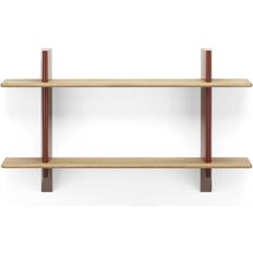 Vitra Rayonnage Japanese Red/Oak Book Shelf 70cm