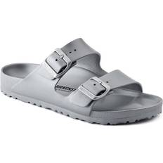 Laced - Men Sandals Birkenstock Men's Arizona EVA Slide Sandals Metalic Silver