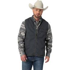 Wrangler Men Outerwear Wrangler Western Functional Vest for Men Gray