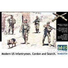 Lorrys Model Kit Masterbox Mas35154 Masterbox 1:35 Modern Us I Nfantrymen 'cordon and Search'