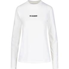 Suéteres Jil Sander Logo-print Cotton Sweatshirt Beige