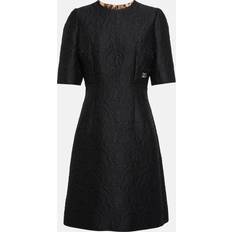 Dolce & Gabbana Midi Dresses Dolce & Gabbana Fit-and-flare midi dress in floral jacquard