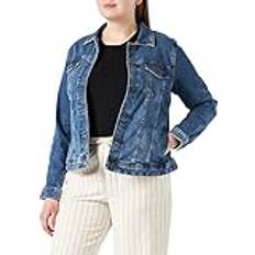 Oberbekleidung Tom Tailor Damen Plussize Jeansjacke im Washed-Look