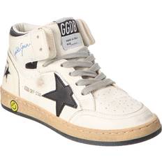 GOLDEN GOOSE Barnskor GOLDEN GOOSE Sky-star Young En Nappa Blanc Avec Étoile Et Contrefort Noirs