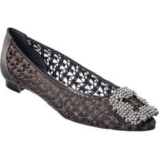 Manolo Blahnik Laced Shoes Manolo Blahnik Hangisi Lace Flat