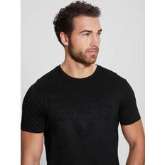 Guess Women Tops Guess Eco Embossed Logo Tee Black